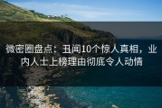 微密圈盘点：丑闻10个惊人真相，业内人士上榜理由彻底令人动情